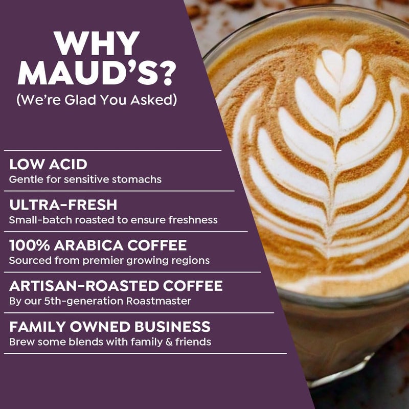 Maud's Cappuccino Coffee Pods Variety Pack, 56 ct, 8 Assorted Flavors, Recyclable Single Serve Pods – Compatible with Keurig K Cups Maker - Image 4